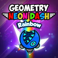 PLay Geometry Neon Dash Rainbow now!